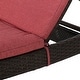 preview thumbnail 88 of 187, Salem Outdoor Wicker Adjustable Chaise Lounge with Cushion by Christopher Knight Home