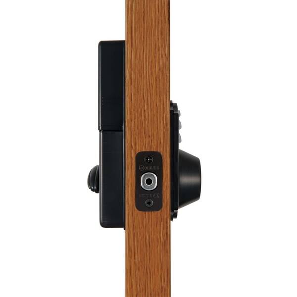 Electronic Deadbolt Door Lock in Tuscan Bronze Finish Bed Bath