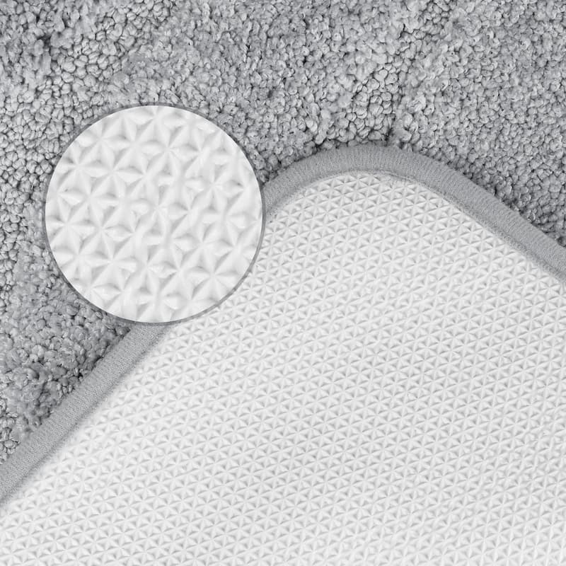 Non Slip Bath Mat, Geometry Bathroom Rug Absorbent Washable Mat Soft Microfiber Bath Mats for Bathroom Floor