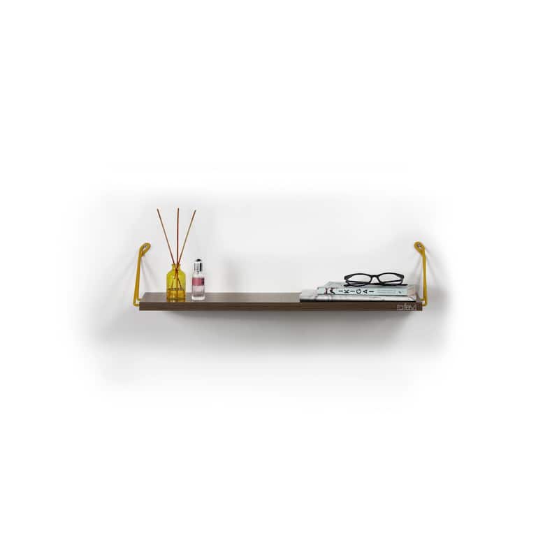 Altora Wood Base Modern Single Shelf
