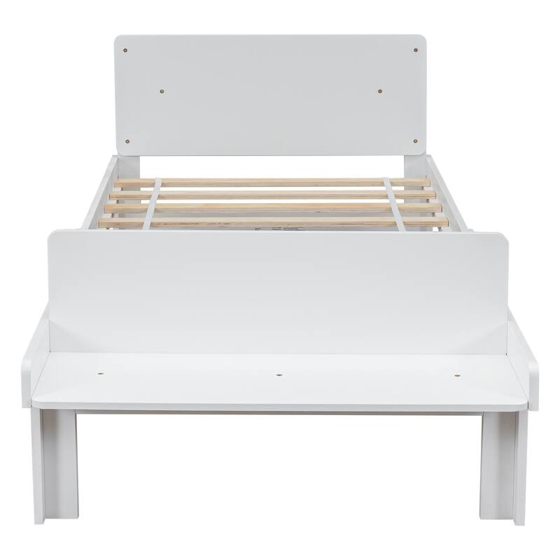 Twin Bed with Footboard Bench