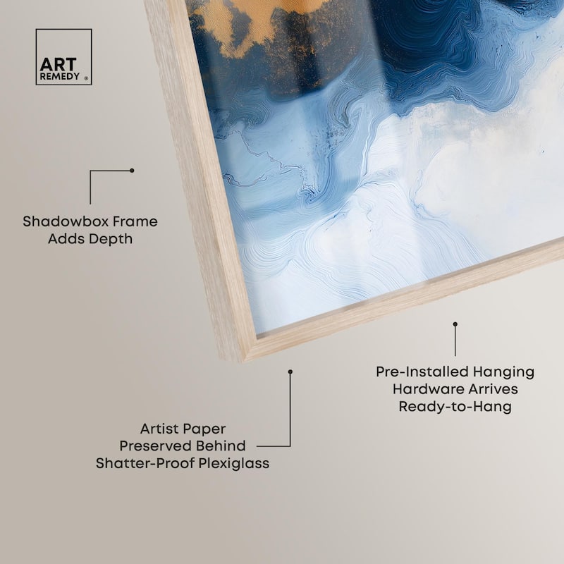Blue Deep I Shadowbox by Art Remedy