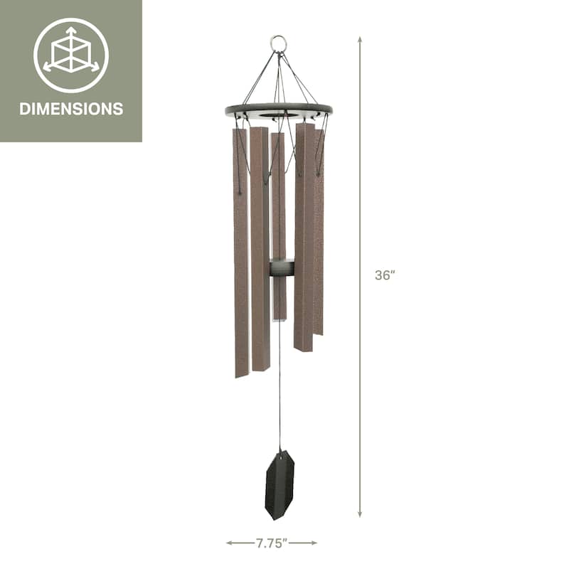 OUTDOOR LEISURE PRODUCTS Model 734BZ Wind Chime made with powder coated Aluminum tubes