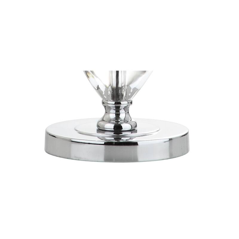 Cole 27" Crystal LED Table Lamp, Clear/Chrome by JONATHAN Y