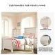 preview thumbnail 4 of 5, Signature Design By Ashley Willowton Vintage Casual White Wash Panel Bed - Whitewash - Width: 42.50"Depth: 81.75"Height: 53.75"