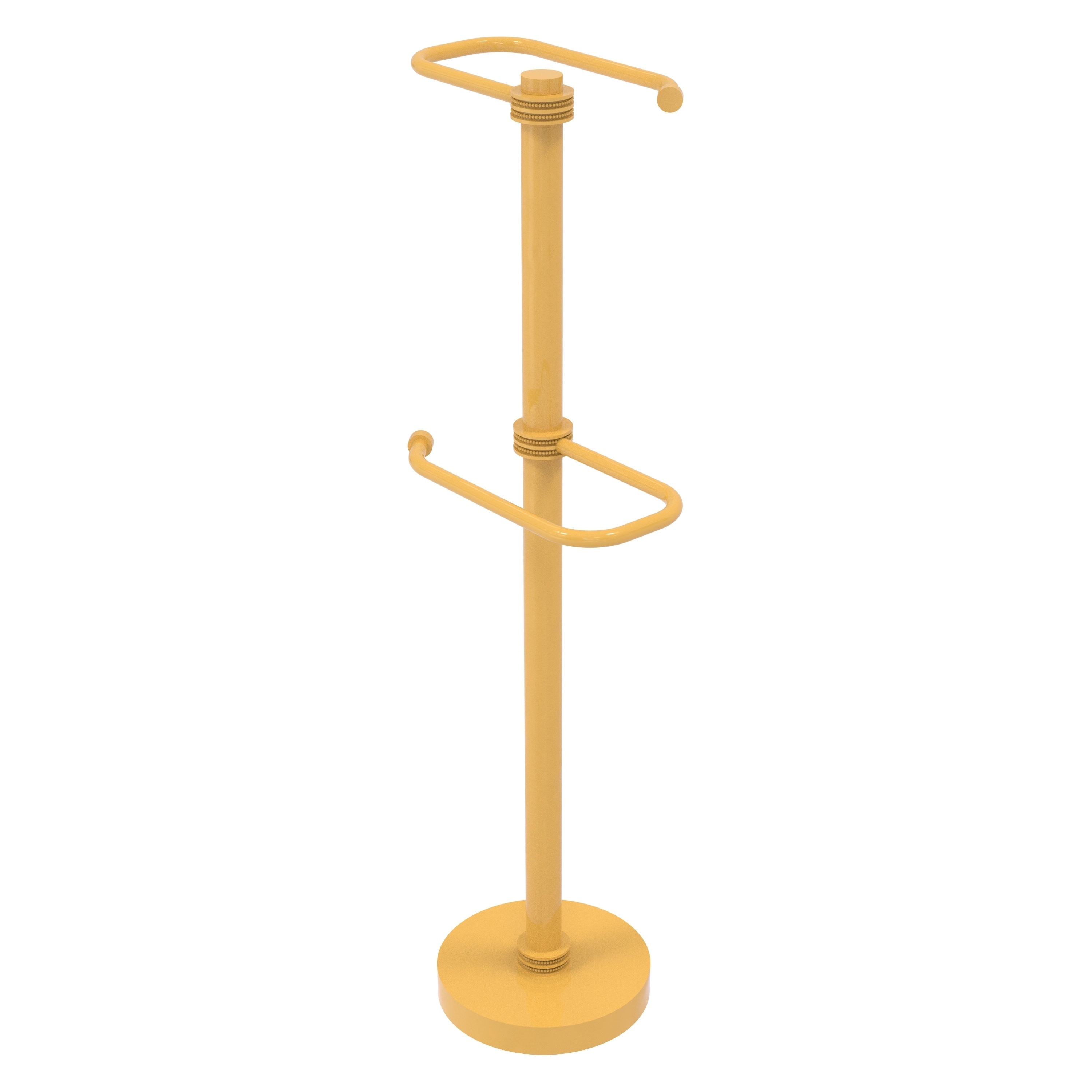 Allied Brass Free Standing Two Roll Toilet Tissue Stand
