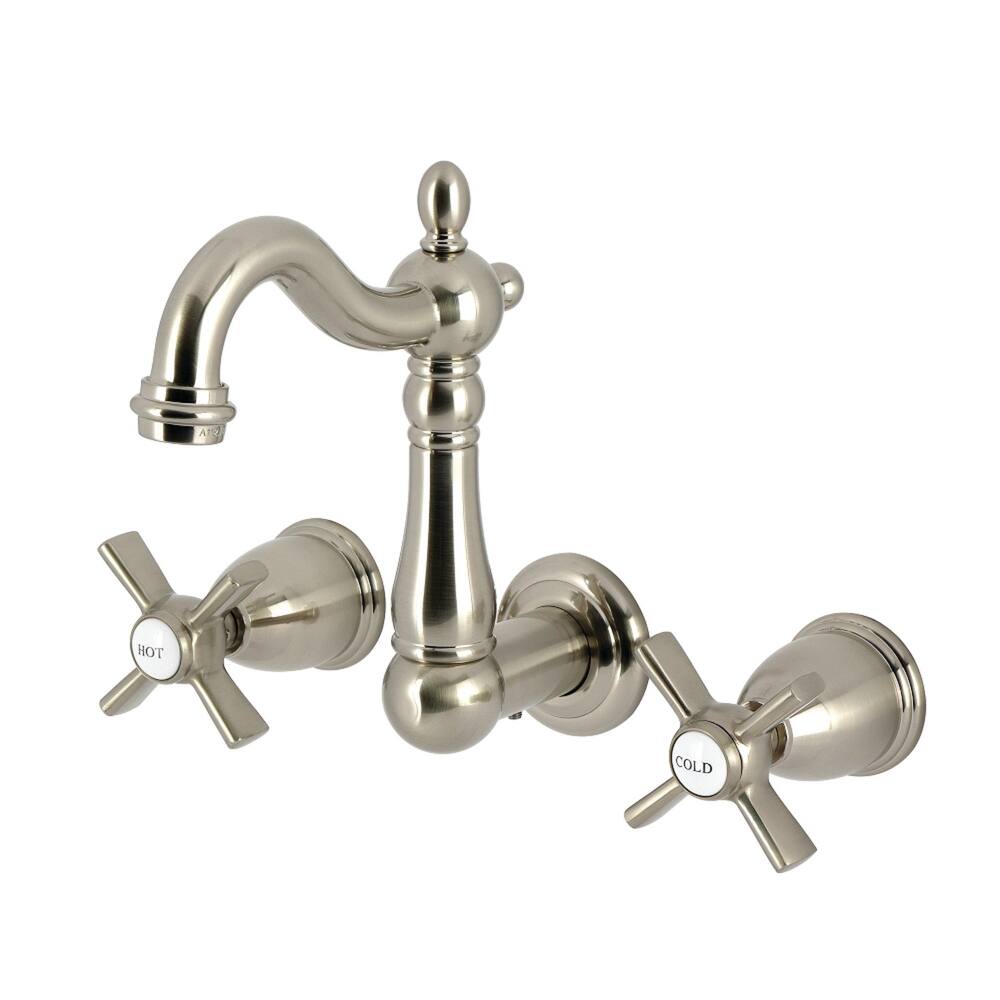 Kingston Brass Millennium Double-Handle Wall Mount Bathroom Faucet