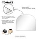 preview thumbnail 7 of 31, TEHOME Dezerae Large Arch Mirror for Mantel, 40'' W x 32'' H