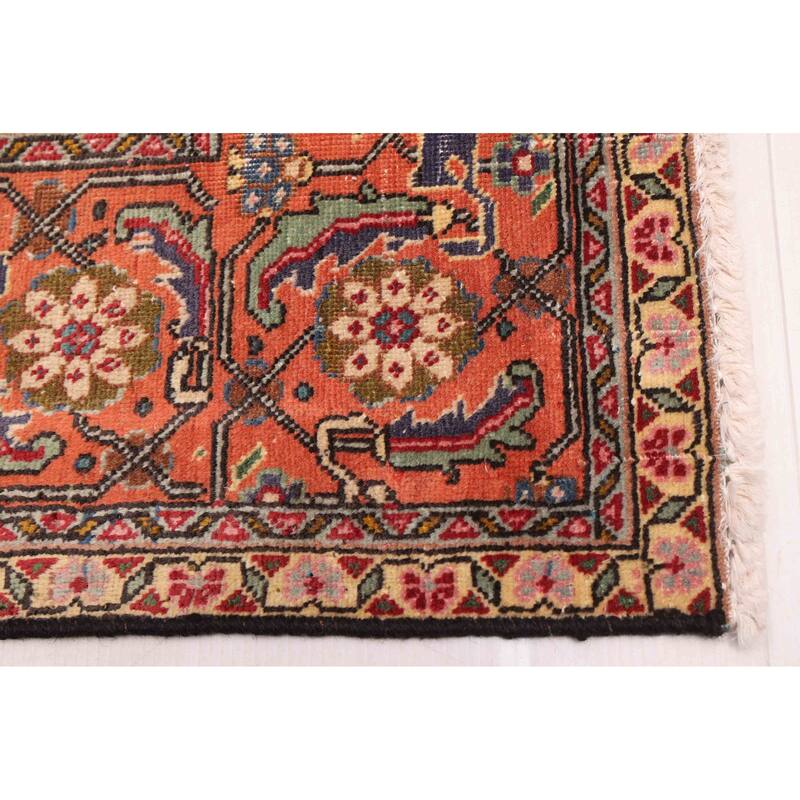 ECARPETGALLERY Hand-knotted Kayseri Vintage Navy Wool Rug - 6'3 x 9'10