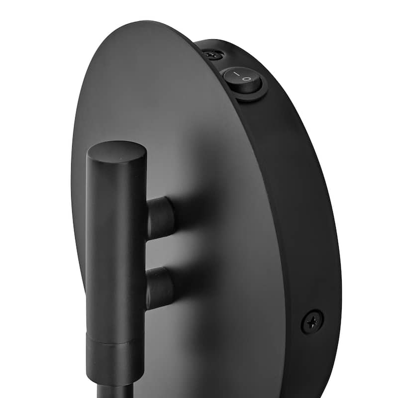 Lark 83480 Dottie 9" Tall Hardwired or Plug-In Wall Sconce with Etched