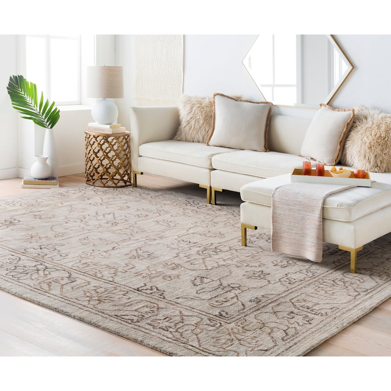 Surya Dove Hand-loomed Viscose Area Rug