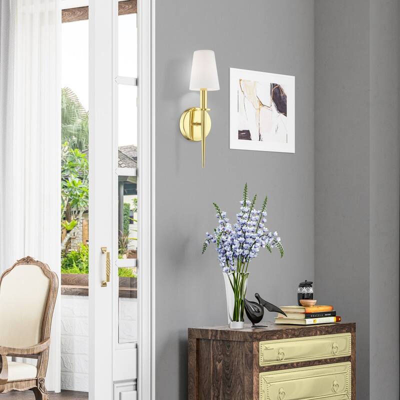 Livex Lighting 1-light Wall Sconce, 41692-02 - 4.25" W X 14.5" H X 3.95" EXT