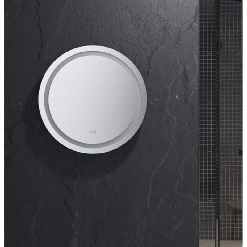 Fresca FMR022424RD Santo 24" Diameter Modern Circular Aluminum