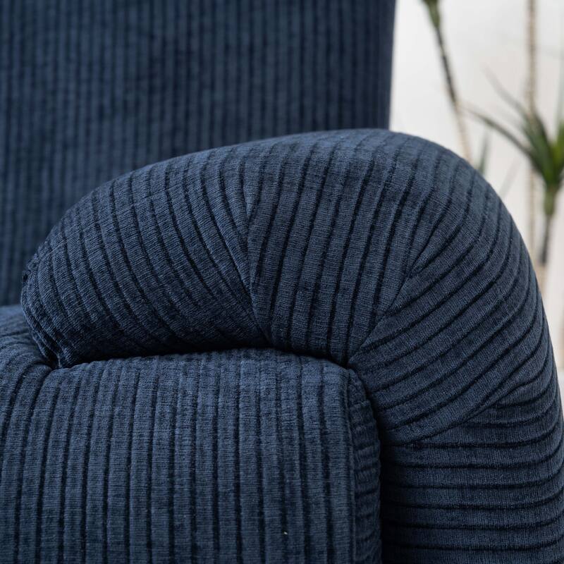 42''W Modern Chenille Upholstered Accent Chair with Deep Seats-No Assembly