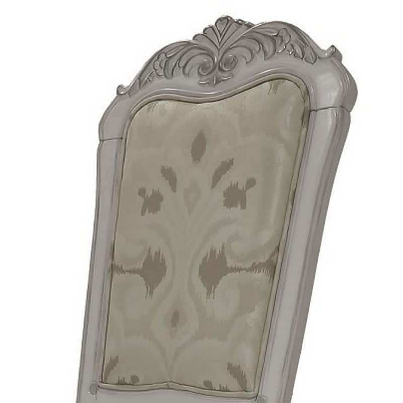 Bone White/White Faux Leather Upholstered Wood Frame Dining Chair, Set of 2, Sturdy Dining Chair for Dining Rooms - 21.75