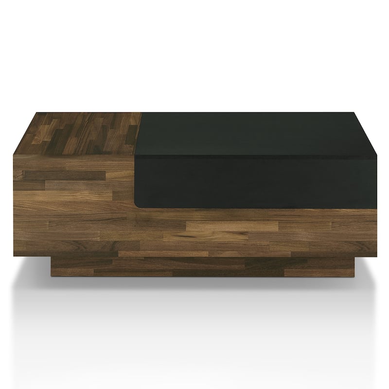 DH BASIC Transitional Brown 47-inch 1-shelf Coffee Table with Sliding Top by Denhour