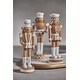 preview thumbnail 3 of 2, Gelsey 9.75" Tall Nutcracker with Pole Taper Candle Holder