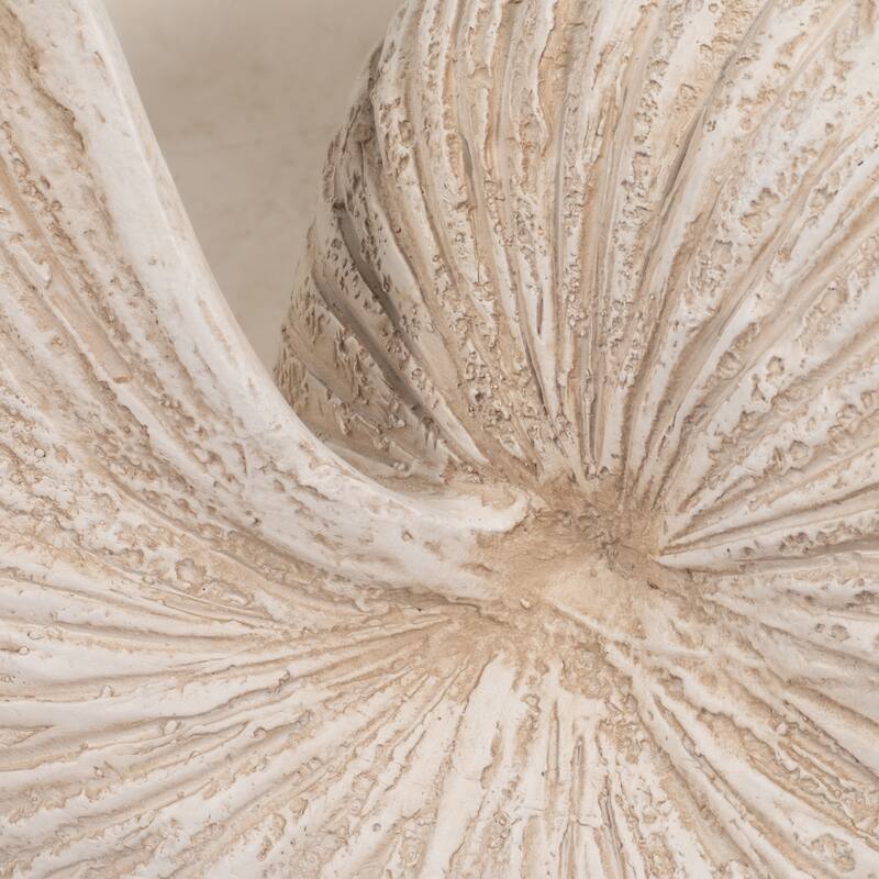 Sagebrook Home Coastal Neutral 18" Ivory Shell Sculpture - 18" x 11" x 13"