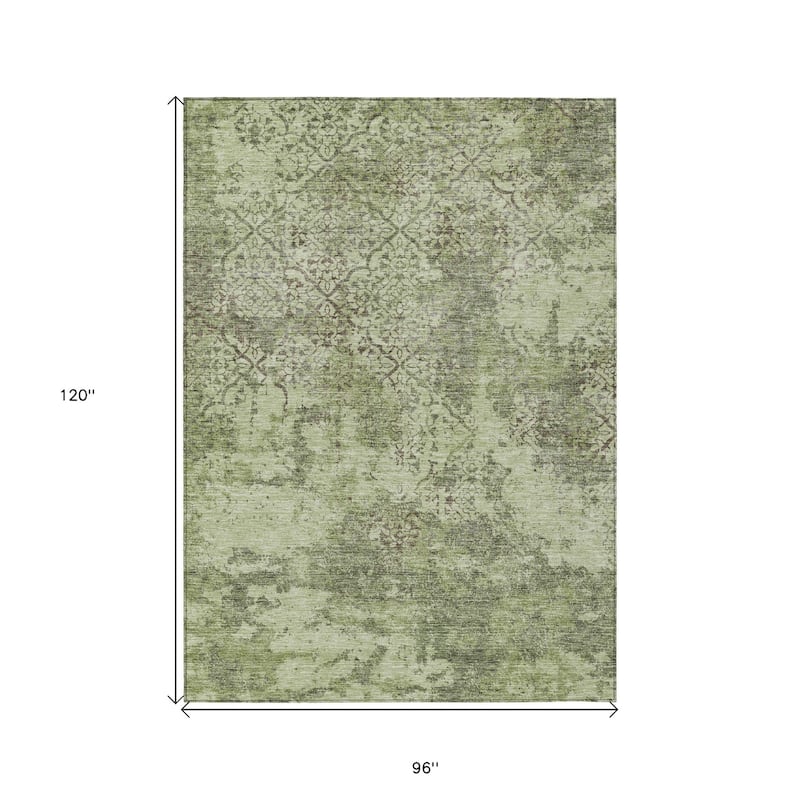 HomeRoots Floral Transitional Rectangle Outdoor Rug