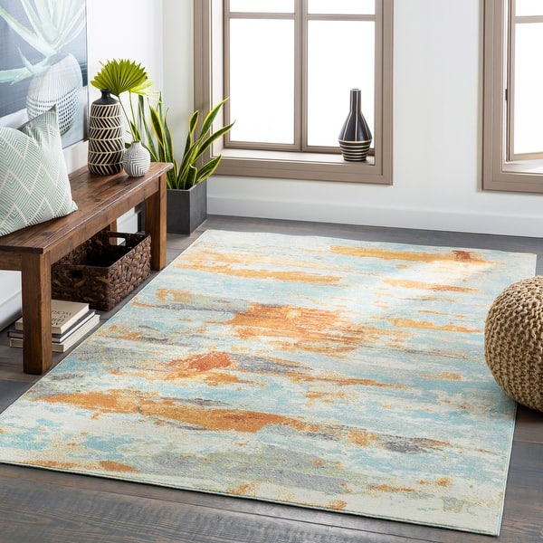 slide 2 of 8, Artistic Weavers Gregg Indoor / Outdoor Abstract Area Rug Burnt Orange - 8' 10" x 12'