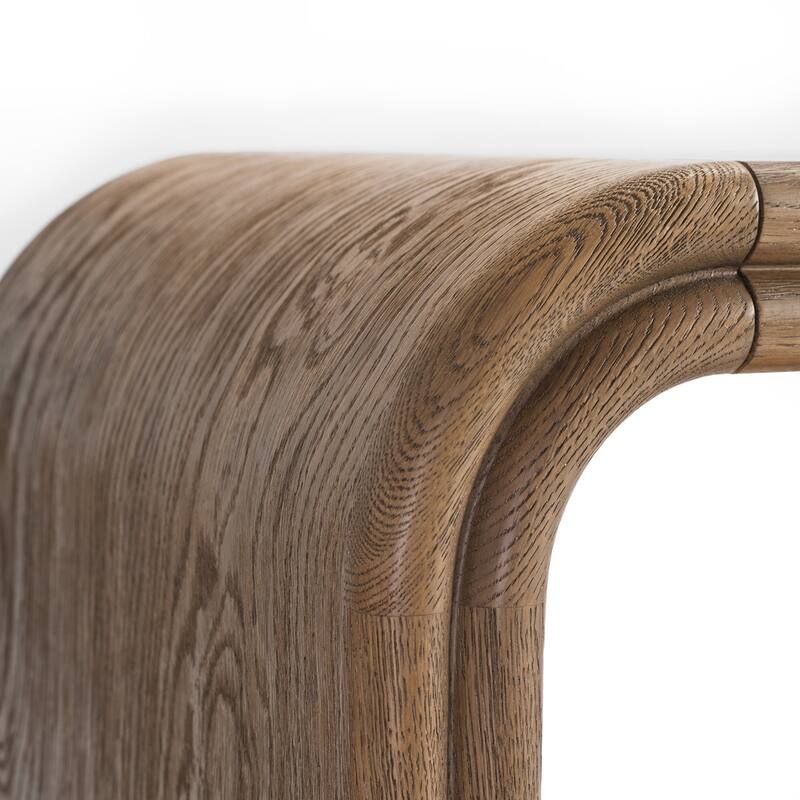 Studio London Clara Console Table Mid-Century Modern Oak Console Weathered Oak