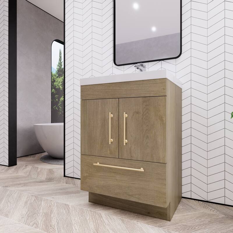 Eliza 24'' Freestanding Vanity with Single Sink