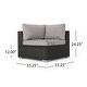 preview thumbnail 3 of 19, Christopher Knight Home Santa Rosa Outdoor 7-piece Wicker Seating Sectional Set