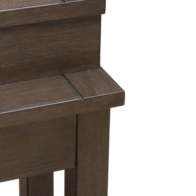 Liberty Furniture Cascade Falls Console Bar Table, Upholstered Console Stools