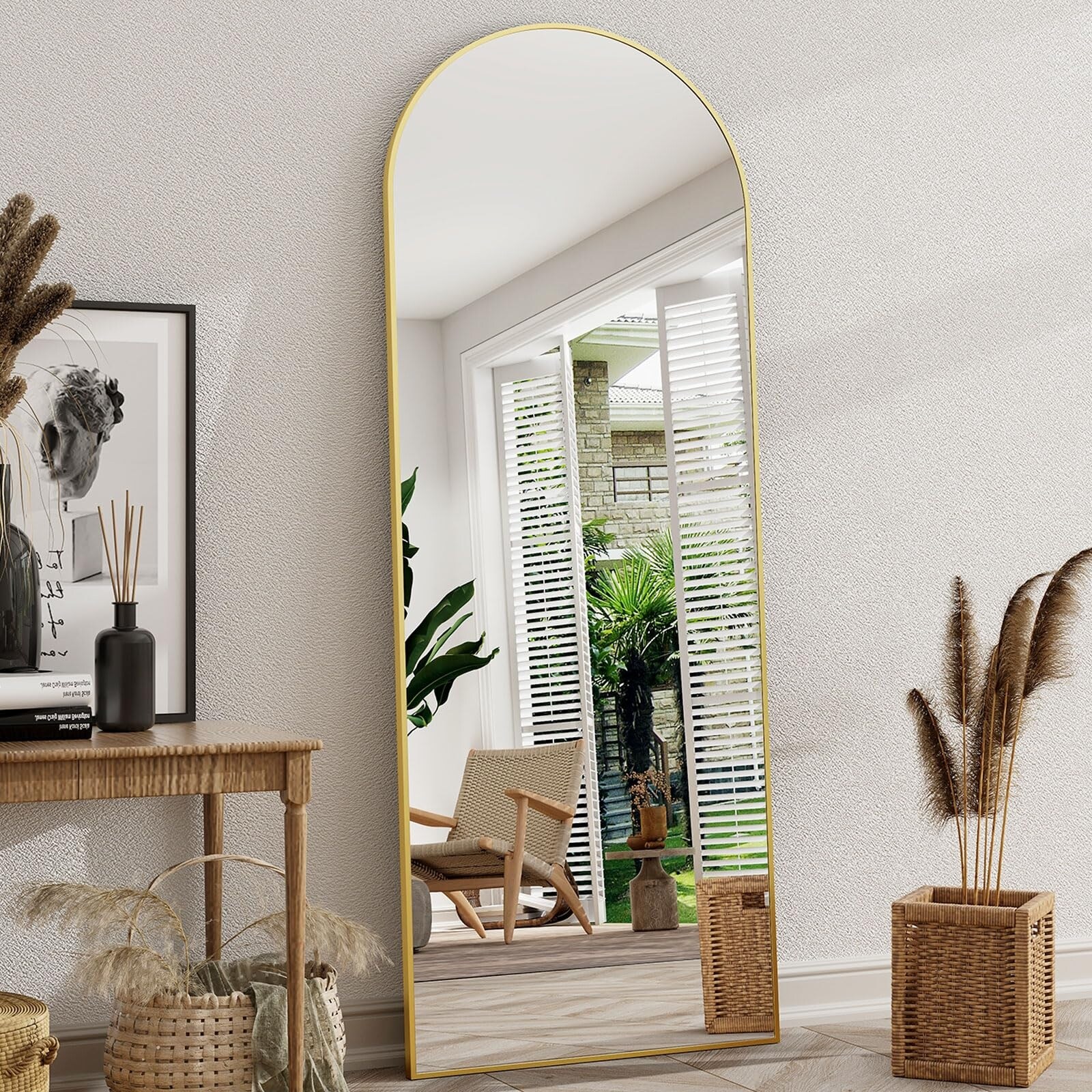 Full Length Mirror with StandGold Floor Length Mirror for Wall Mounted