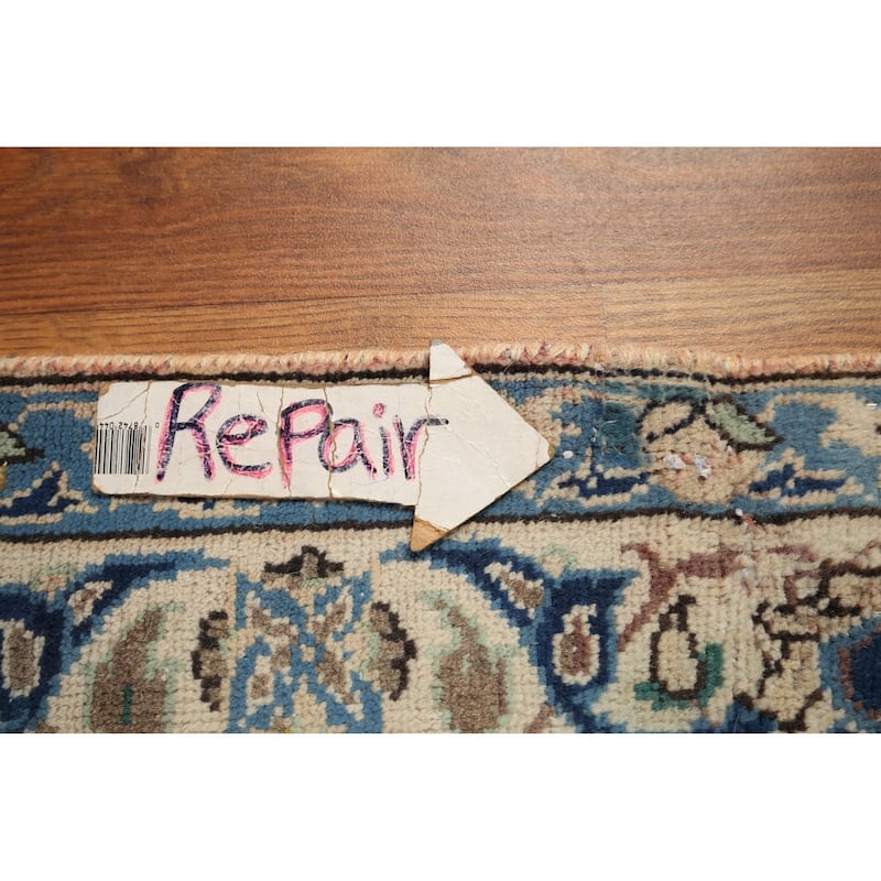Large Najafabad Persian Vintage Area Rug Hand-Knotted Wool Carpet - 11'7" x 17'4"