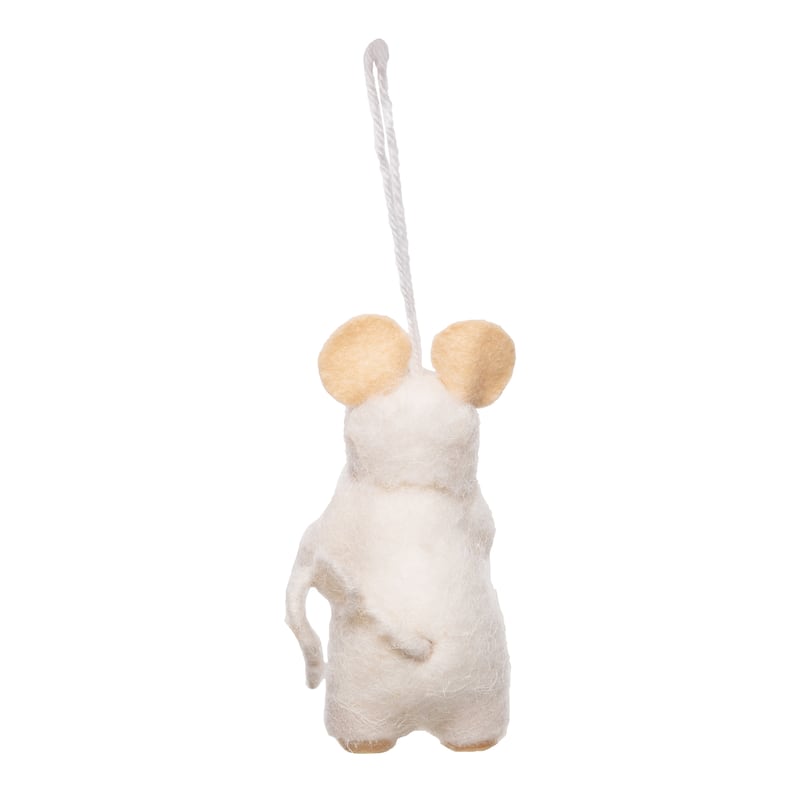 Mouse with Wreath Ornament