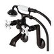 preview thumbnail 1 of 34, Kingston Brass Tub Wall Mount Clawfoot Tub Faucet with Hand Shower