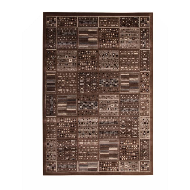 Viscose Area Rug 8x10 - 8' x 10' - Chocolate