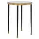 preview thumbnail 3 of 2, Uttermost Stiletto Antique Gold Side Table - 17"W x 22"H x 17"D