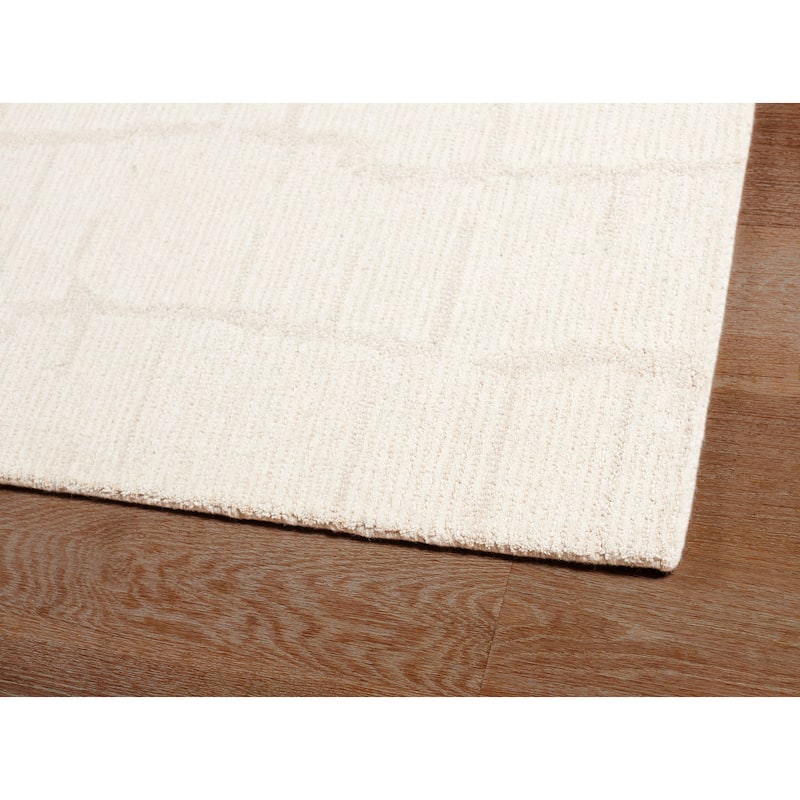 Terra by Obeetee Shadows Boxes Ivory Rug