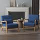 Option Dark Blue/Linen/Natural Wood