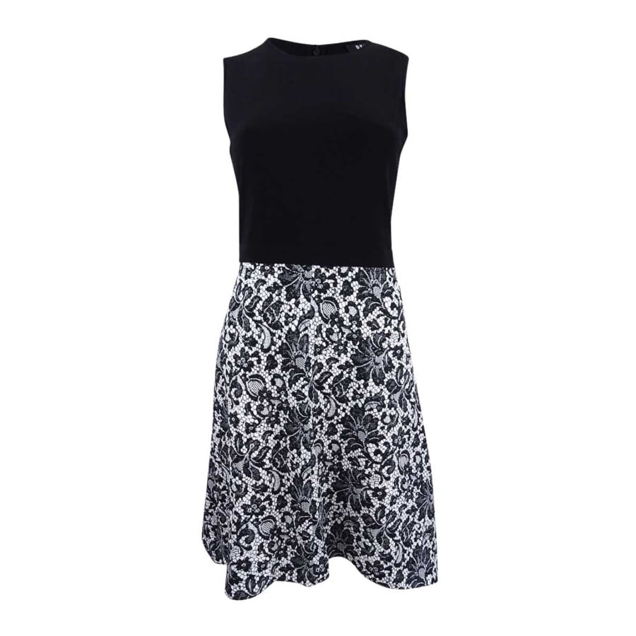 white dkny dress