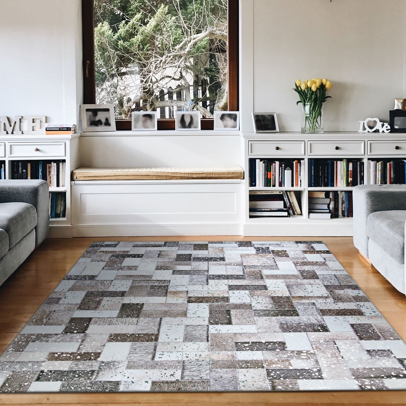 Steppe Kodiak Gray-Brown Area Rug