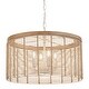 preview thumbnail 1 of 2, Maxim 22445 Vannerie 4 Light 20" Wide Wood Pendant Ecru