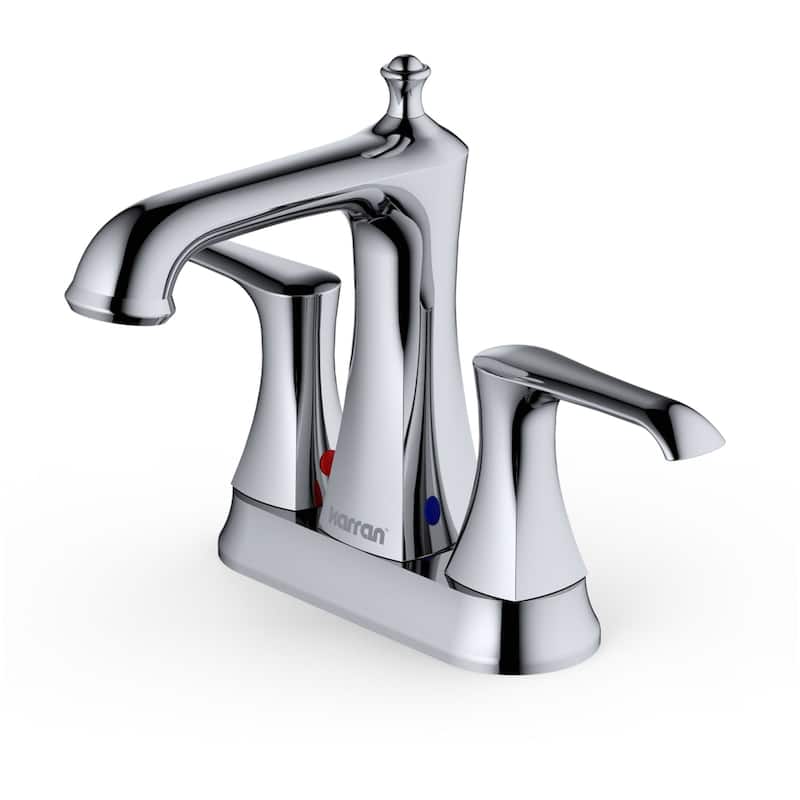 Karran USA KBF416 Woodburn 1.2 GPM Centerset Bathroom Faucet with - Chrome
