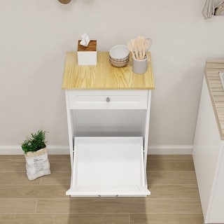 One Drawers and One-Compartment Tilt-Out Trash Cabinet Kitchen Trash ...