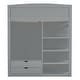preview thumbnail 13 of 18, Full Size Loft Bed Kids Bed with Desk, Wardrobes, 4 Drawers and 4 Shelves,Left-Side Storage and Drawers