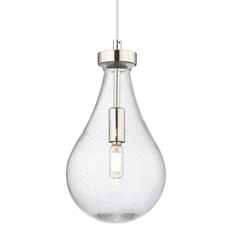 Innovations Lighting 451-1P-G451-7SDY Owego 7" Wide Mini Pendant with - Polished Nickel