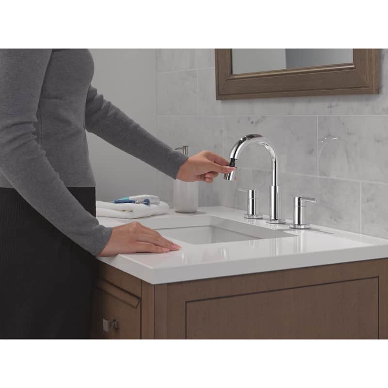 Delta 35749LF-PD Nicoli 1.2 GPM Widespread Bathroom Faucet with Pull