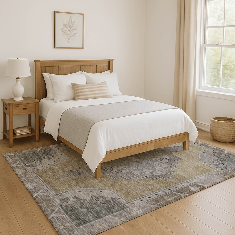 Premium Washable Super Soft Vintage Traditional Mayfield Rug