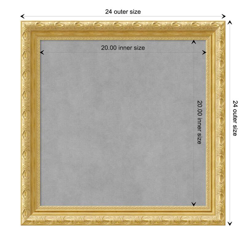 Amanti Art Versailles Gold Framed Magnetic Board - Board Size 20x20