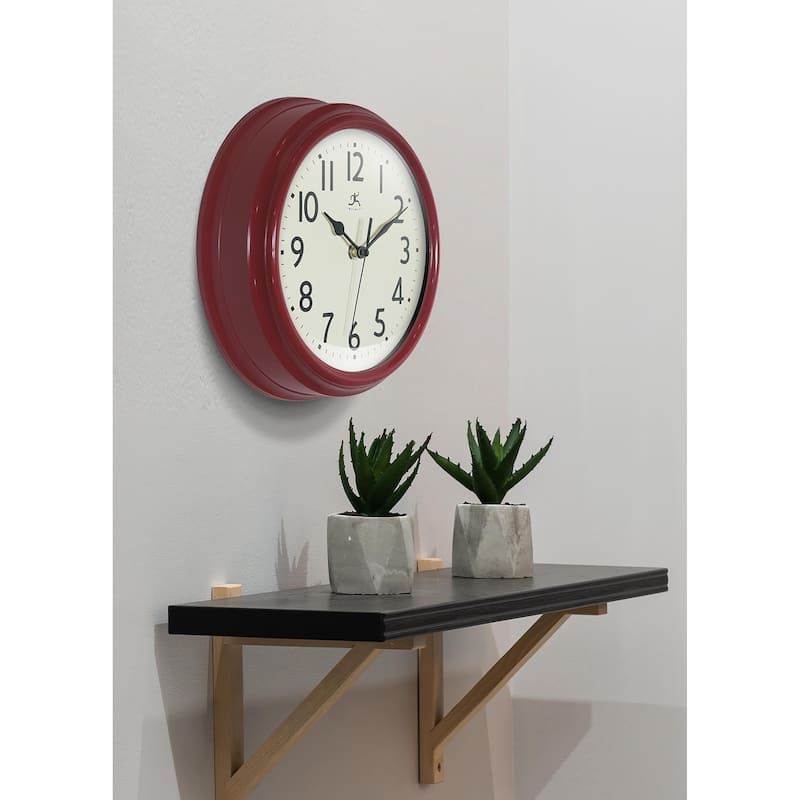 Nostalgic 9.5" Plastic Clock - 9.5 in.