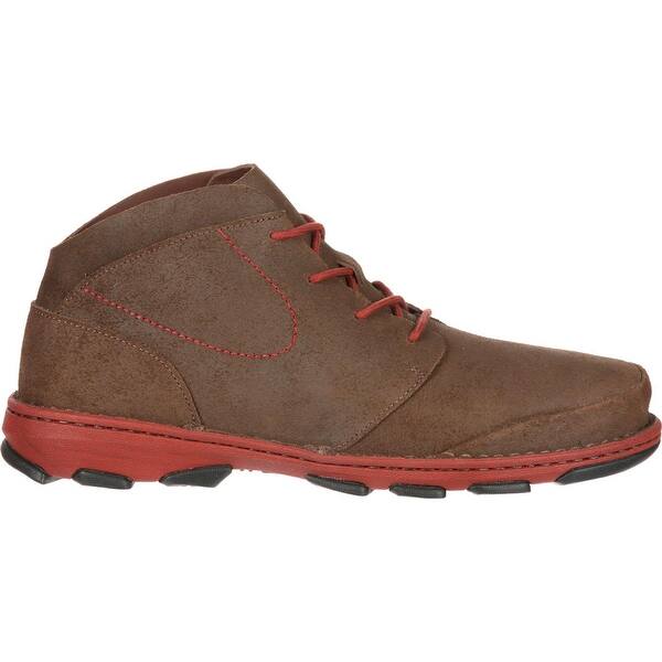 Shop Rocky Cruiser Casual Men S Brown Chukkas With Dark Red On