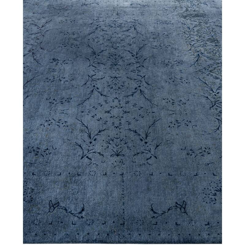 Overdyed One-of-a-Kind Hand-Knotted Area Rug - Black - 6' 1" x 9' 5"