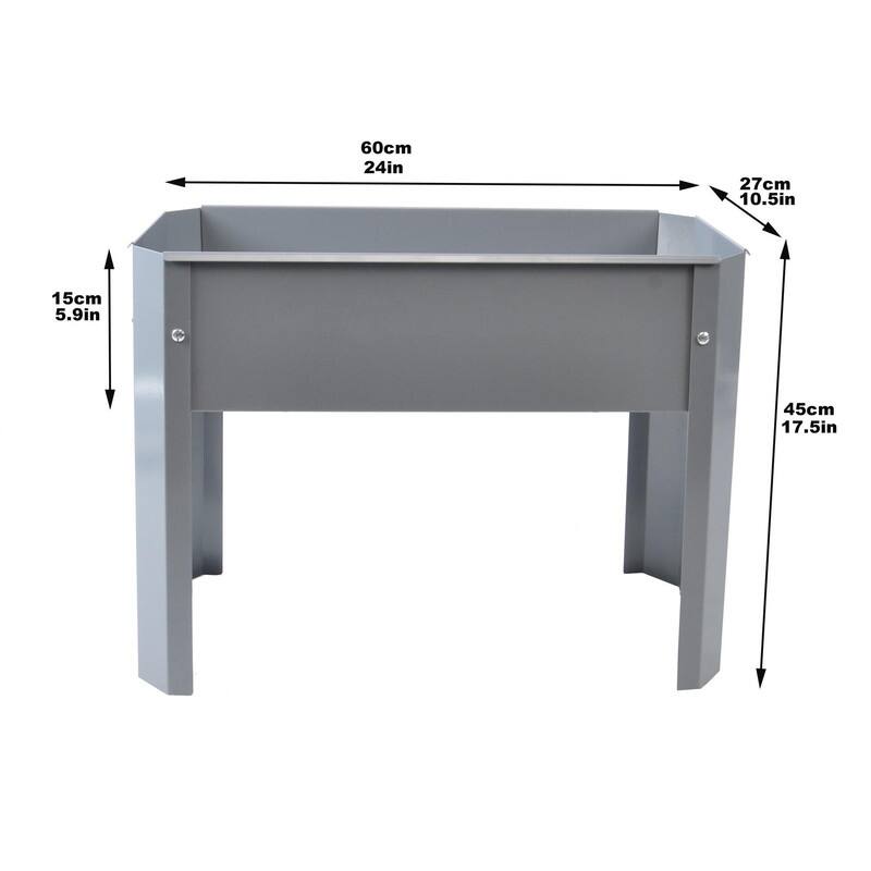 Metal Elevated Outdoor Flowerpot Box Large Flowerpot, Suitable For